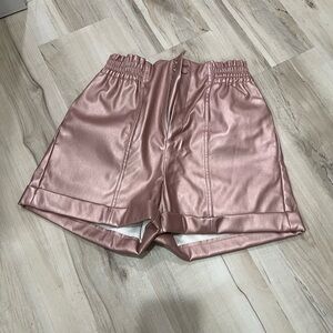 Metallic Pink Women's Shorts